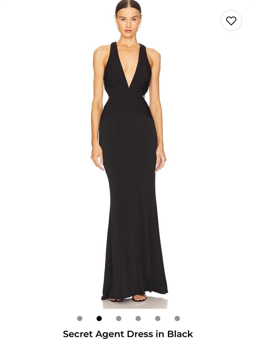 Katie May Black Plunge Maxi Dress